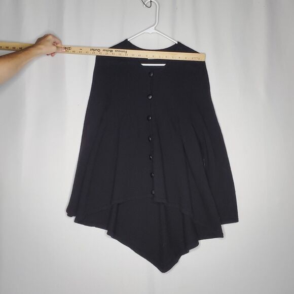 Carole Wang Swing Cardigan Women Small Button Asymmetric Hi-Lo Romantic Artsy - Picture 6 of 9